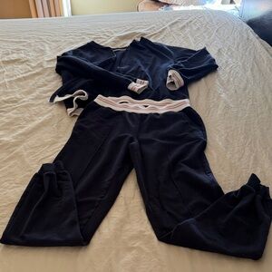 Navy and White Tracksuit Set